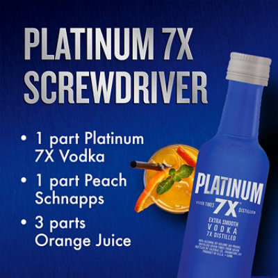 Platinum 7X Vodka 80 Proof - 50 Ml - Image 4