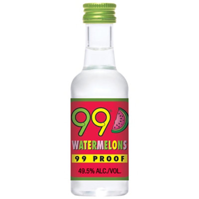 99 Brand Watermelon Liqueur 99 Proof - 50 Ml - Image 1