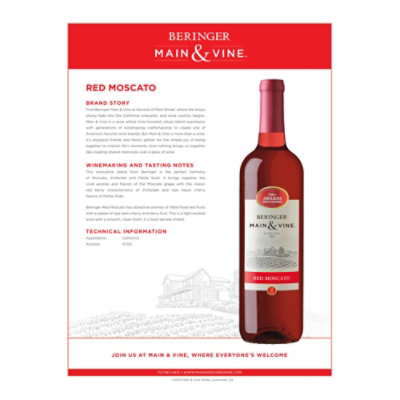 Beringer Red Moscato - 1.5 Liter - Image 2