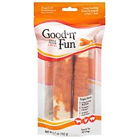 Healthy Hide Good N Fun Dog Treats Gourmet Chew Bone Triple Flavor 7 Inch Pouch - 2 Count - Image 2