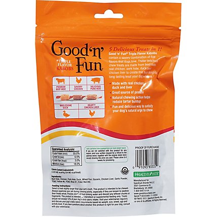 Healthy Hide Good n Fun Dog Treats Triple Flavor Kabobs Bag - 4 Oz - Image 5