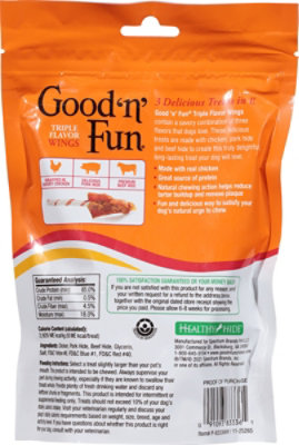 Good ’n’ Fun Triple Flavor Wings Rawhide For Dogs Bag - 4 Oz - Image 5