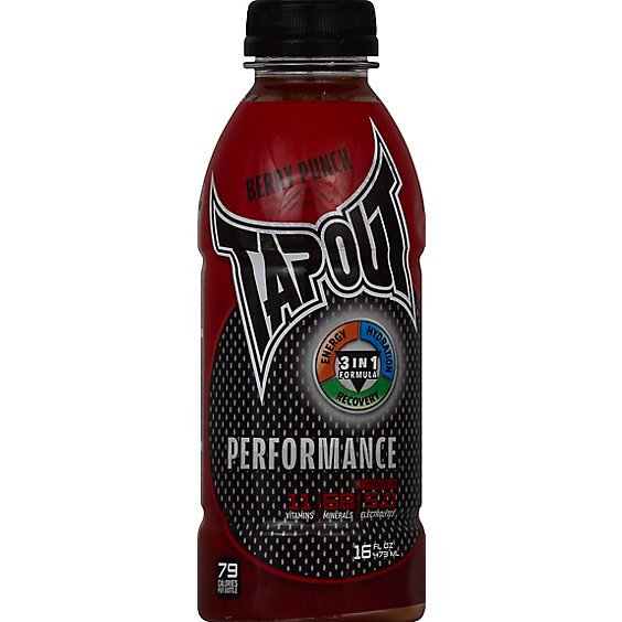 Tapout Performance Drink Berry Punch - 16 Fl. Oz.