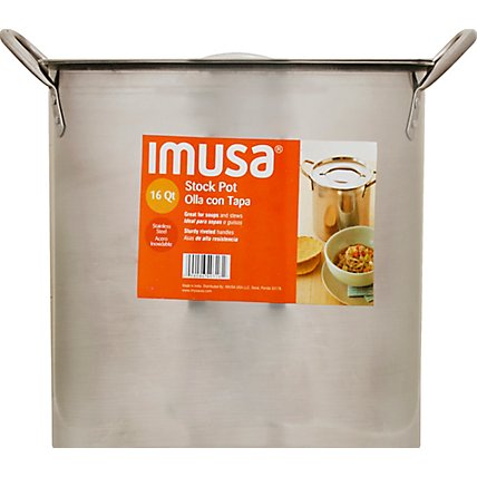 Imusa Stock Pot Ss 16quart - Each - Image 2