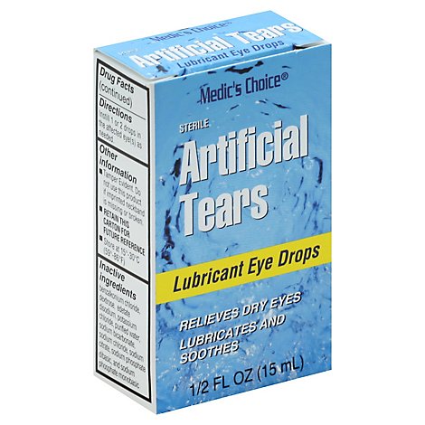 Medics Choice Lubricant Eye Drops Artificial tears - 0.5 Fl. Oz.
