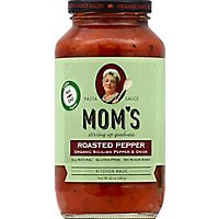Moms Pasta Sauce Roasted Peppers Jar - 26 Oz - Image 2