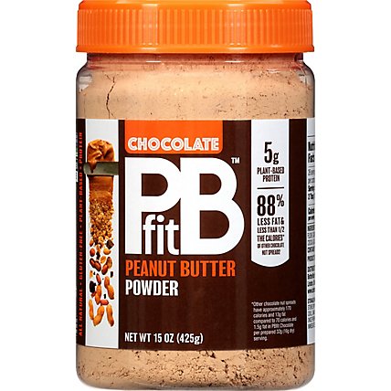 Pbfit Peanut Butter Powder Chocolate - 15 Oz - Image 2