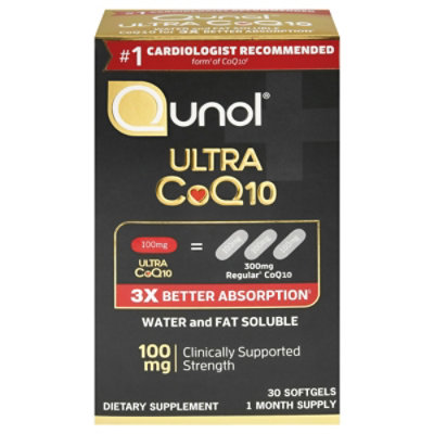 Qunol Ultra Coq10 100 Mg Softgels - 30 Count - Image 1