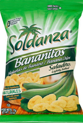 Soldanza Bananitos Banana Chips Lightly Salted - 2.5 Oz - Image 2