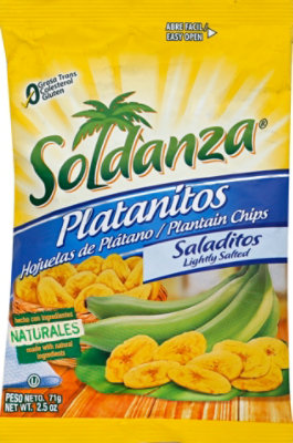 Soldanza Platanitos Plantain Chips Lightly Salted - 2.5 Oz - Image 2