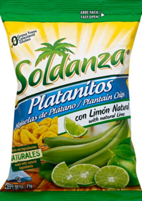 Soldanza Platanitos Plantain Chips With Natural Lime - 2.5 Oz - Image 2