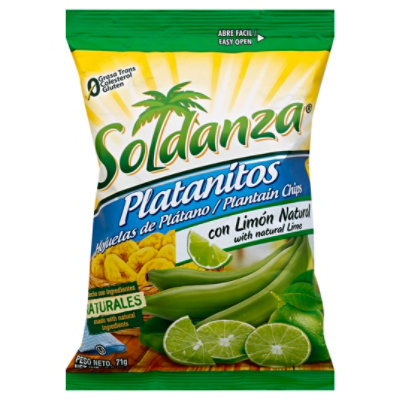 Soldanza Platanitos Plantain Chips With Natural Lime - 2.5 Oz - Image 1