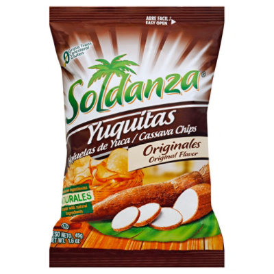 Soldanza Yuquitas Cassava Chips Original Flavor Bag - 1.6 Oz - Image 1