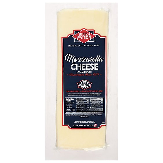Dietz & Watson Cheese Mozzarella - 0.50 Lb