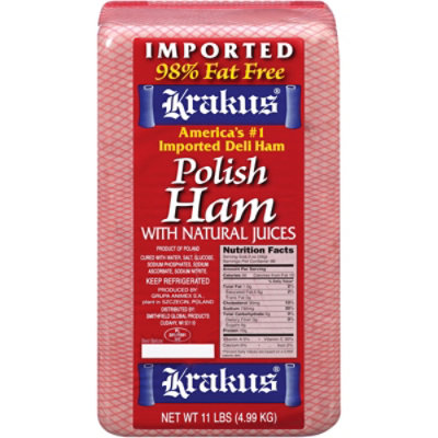Krakus Ham Polish Imported - 0.50 Lb - Image 1
