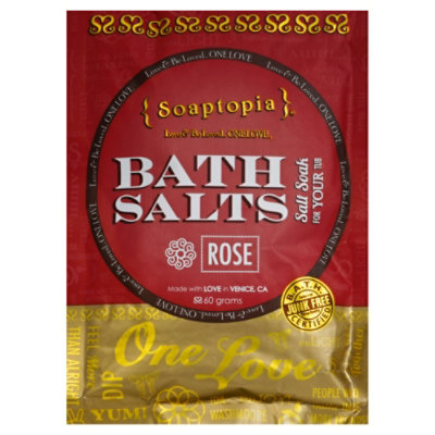 Soaptopia Salt Soak Rose - 60 Gram