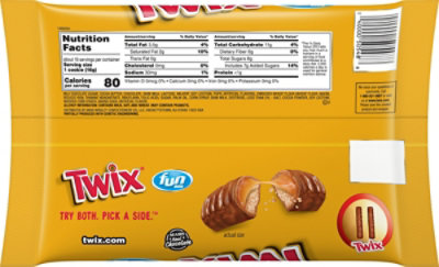 Twix Fun Size Caramel Cookie Chocolate Bars Bulk Candy Bag -  10.83 Oz - Image 6