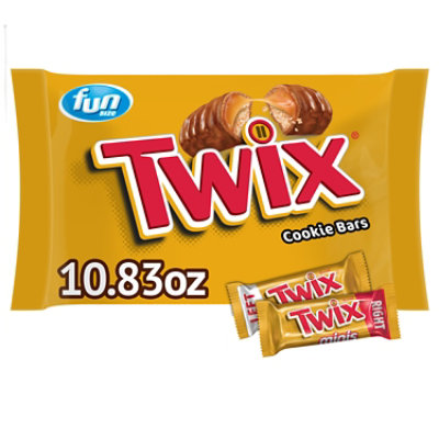 Twix Fun Size Caramel Cookie Chocolate Bars Bulk Candy Bag -  10.83 Oz - Image 2