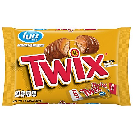 TWIX Fun Size Caramel Cookie Chocolate Bars - 10.83 Oz - Image 1