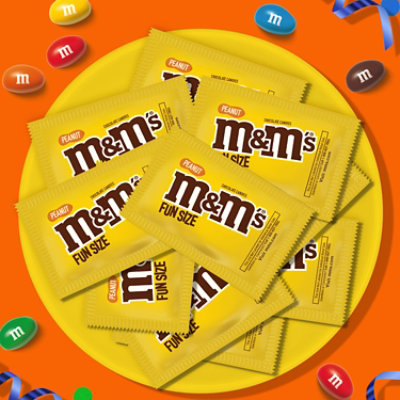 M&M'S Peanut Milk Chocolate Candy Fun Size Bag - 10.57 Oz - Image 5