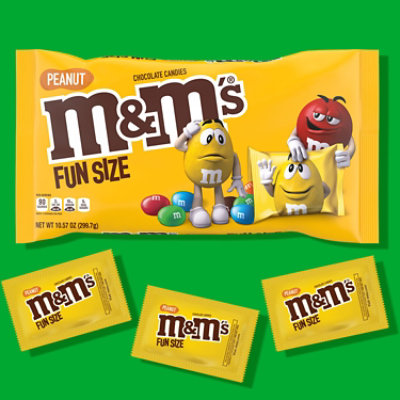 M&M'S Peanut Milk Chocolate Candy Fun Size Bag - 10.57 Oz - Image 3