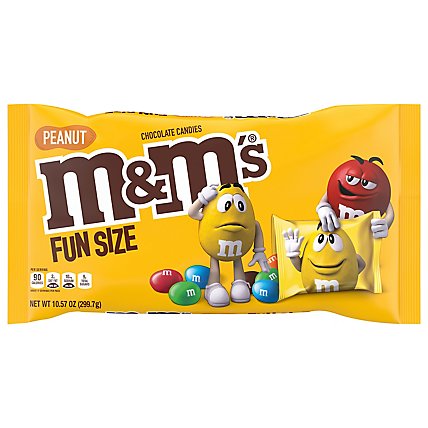 M&M'S Peanut Milk Chocolate Fun Size Candy - 10.57 Oz - Image 1