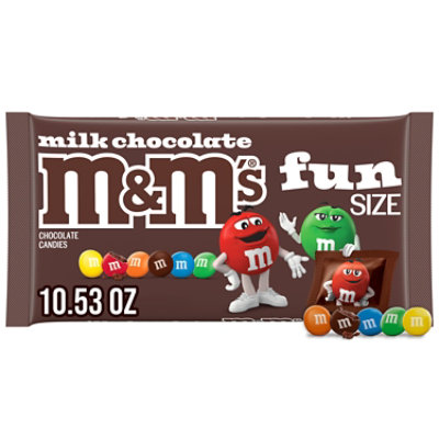 M&M'S Milk Chocolate Candy Fun Size Bag - 10.53 Oz