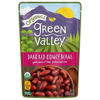 Green Valley Organics Beans Kidney Dark Red Pouch - 15.5 Oz - Image 3