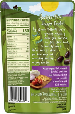 Green Valley Organics Beans Black Pouch - 15.5 Oz - Image 5