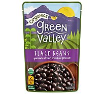 Green Valley Organics Beans Black Pouch - 15.5 Oz