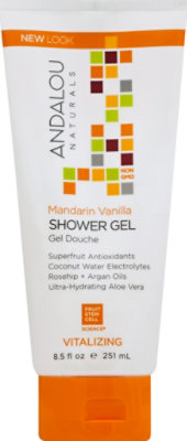 Andalou Naturals Shower Gel Mandrin Vanila - 8.5 Fl. Oz. - Image 2