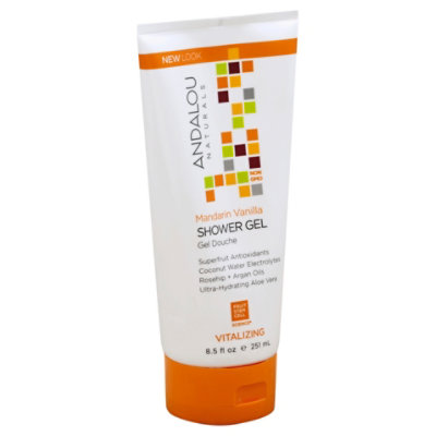 Andalou Naturals Shower Gel Mandrin Vanila - 8.5 Fl. Oz.