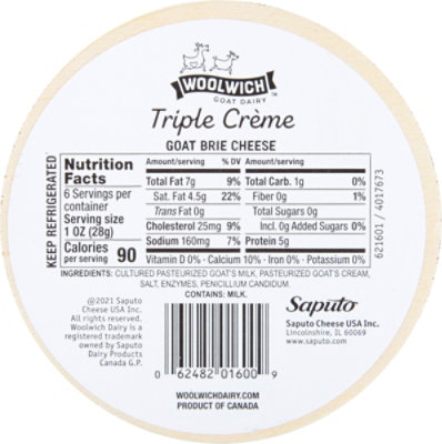 Woolwich Dairy Goat Brie Triple Creme Cheese - 6.5 Oz - Image 6