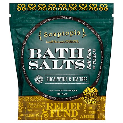 Soaptopia Salt Soak Eucapyltus - 16 Oz - Image 1