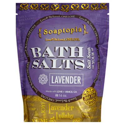 Soaptopia Salt Soak Lavender - 16 Oz - Image 1
