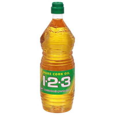 1-2-3 Corn Oil Pure - 33.8 Fl. Oz. - Image 2