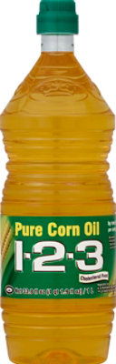 1-2-3 Corn Oil Pure - 33.8 Fl. Oz. - Image 1