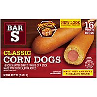 Bar-S Corn Dogs Honey Batter Dipped 16 Count - 42.72 Oz - Image 2