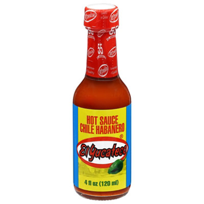El Yucateco Sauce Hot Red Chile Habanero Bottle - 4 Fl. Oz.