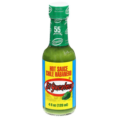 El Yucateco Sauce Hot Green Chile Habanero Bottle - 4 Fl. Oz.