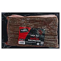 Signature SELECT Bacon Thick Cut Peppered Hickory Smoked - 48 Oz - Image 1