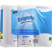 Signature SELECT Paper Towels Brightly Lint-Free Shine Big Roll 2 Ply Wrap - 6 Count - Image 4