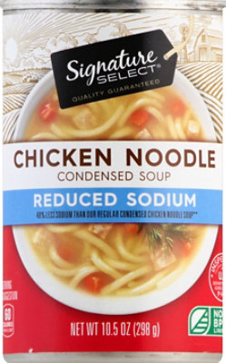 Signature SELECT Chicken Noodle 98% Fat Free Condensed Soup - 10.5 Oz - Image 2