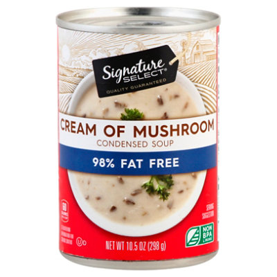 Signature SELECT Soup Condensed 98% Fat Free Cream of Mushroom - 10.5 Oz
