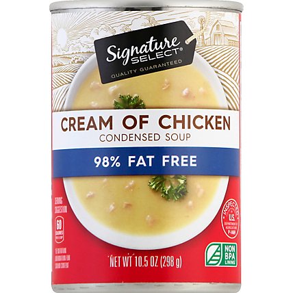 Signature SELECT Soup Condensed 98% Fat Free Cream Of Chicken - 10.5 Oz - Image 2
