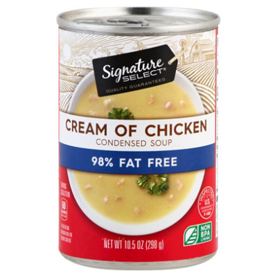 Signature SELECT Soup Condensed 98% Fat Free Cream Of Chicken - 10.5 Oz