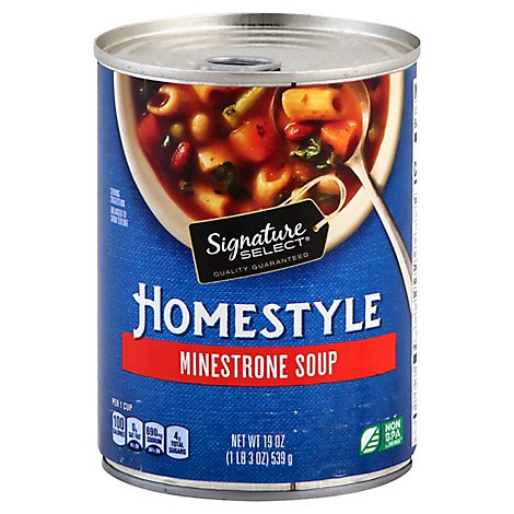 Signature SELECT Soup Homestyle Minestrone Penne - 19 Oz