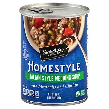 Signature SELECT Soup Homestyle Italian Style Wedding with Meatballs - 19 Oz - Image 1