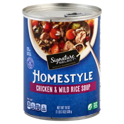 Signature SELECT Soup Homestyle Chicken & Wild Rice - 19 Oz