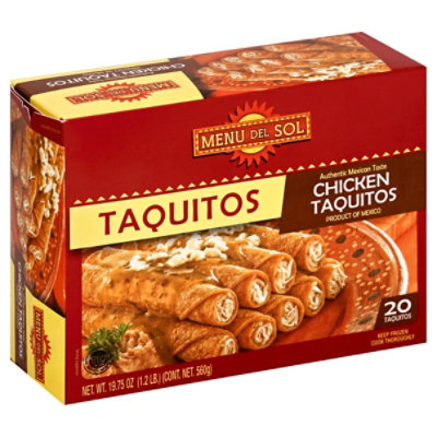 Menu Del Sol Chicken Taquitos - 19.2 Oz